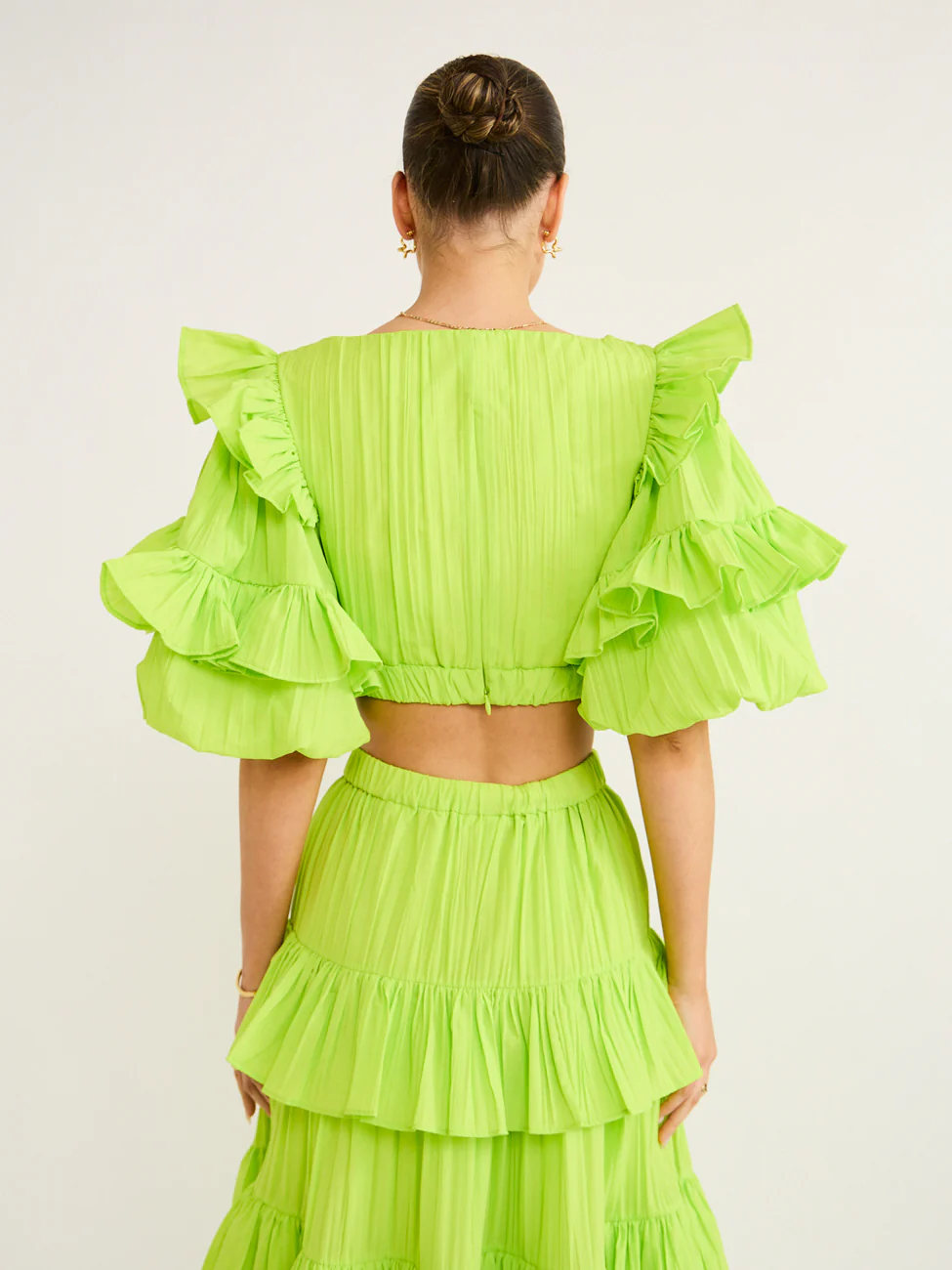Acler Ramona Top in Citron - Image 5
