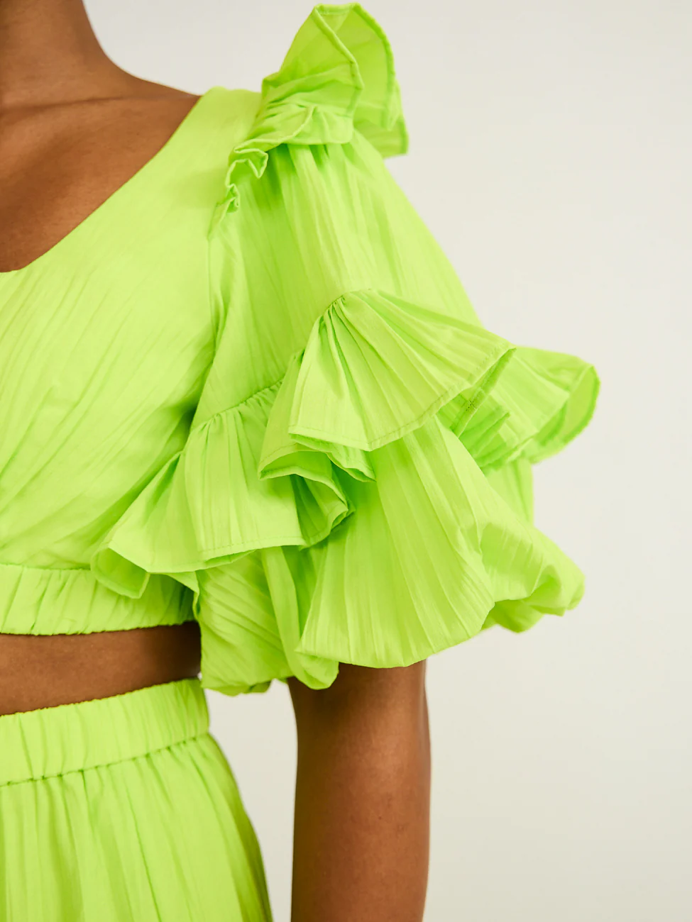 Acler Ramona Top in Citron - Image 7