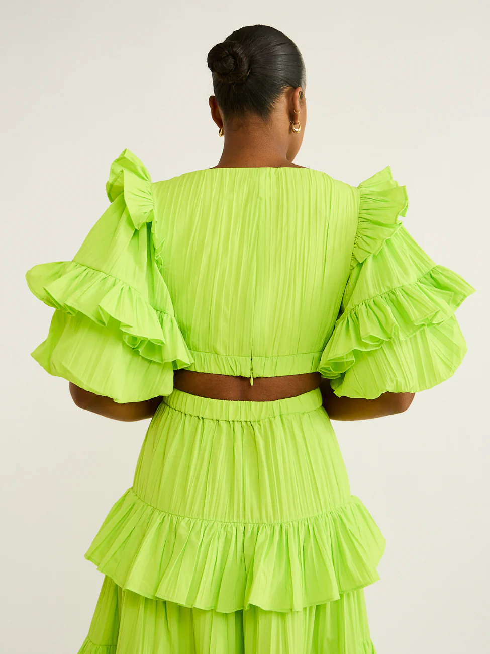 Acler Ramona Top in Citron - Image 9