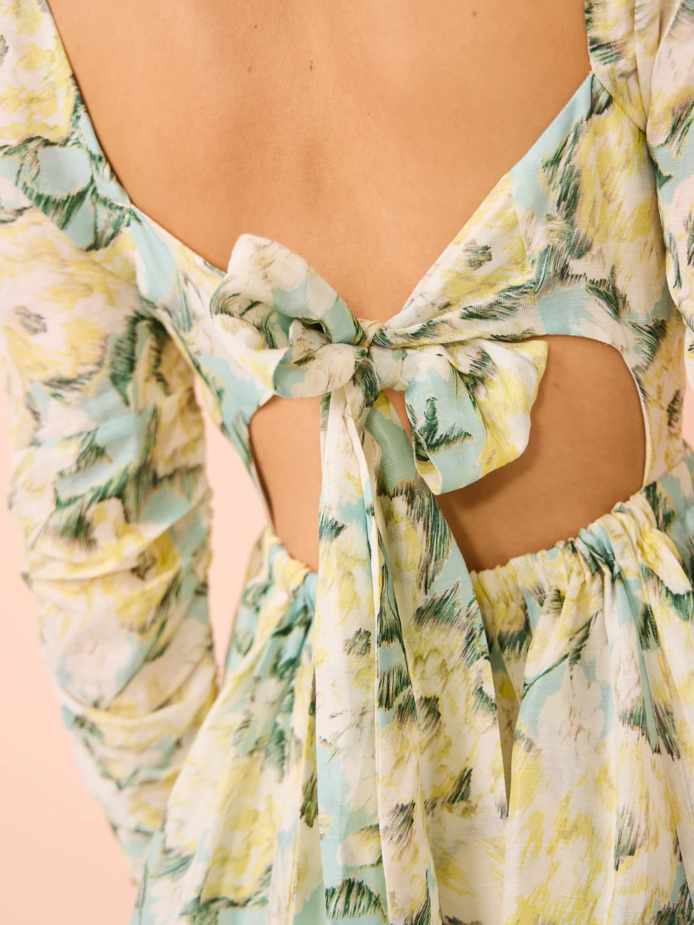 Saint Armont Esme Sweetheart Mini Dress in La Maison Rose Print - Image 10