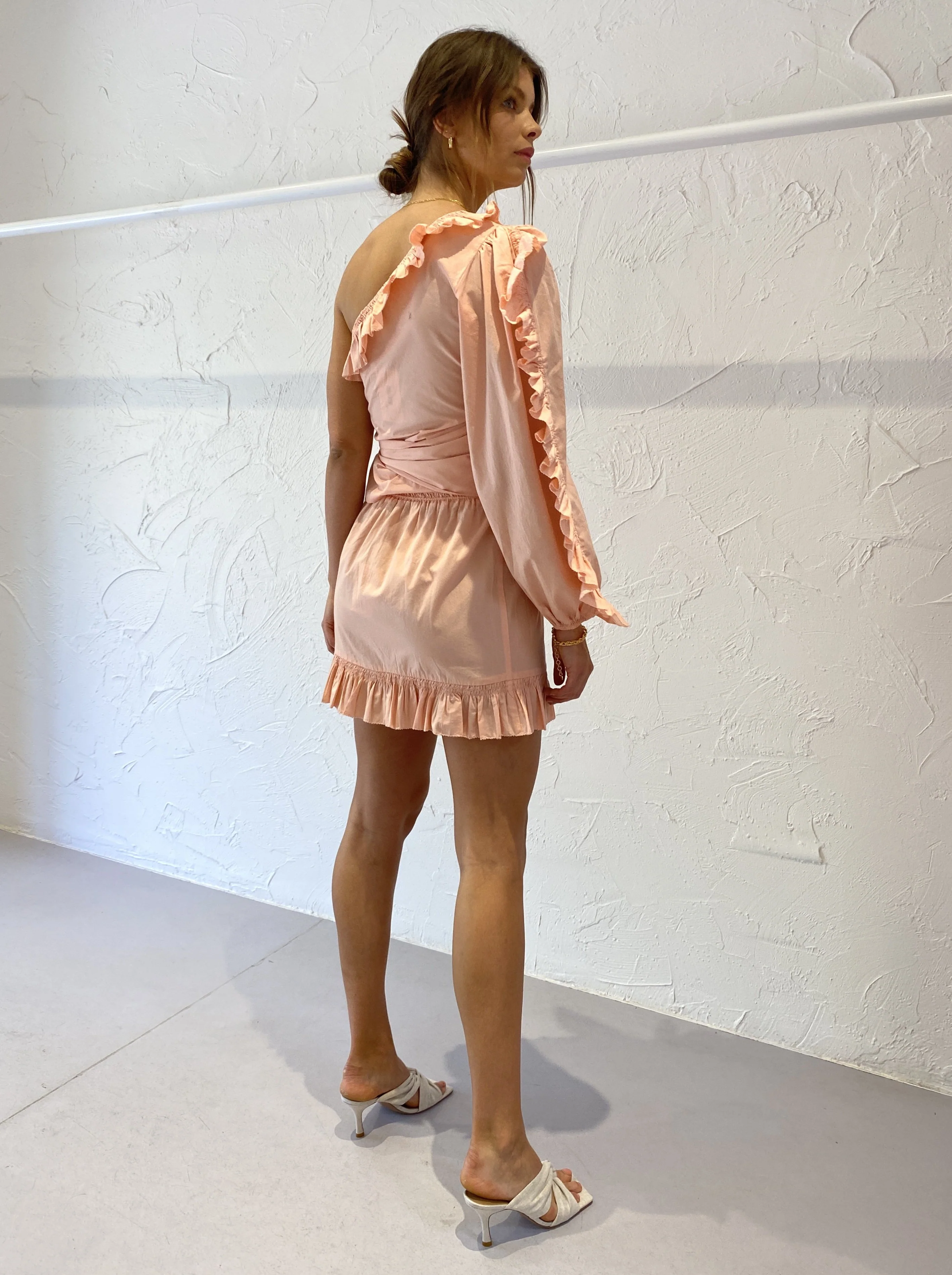 Suboo Eden Mini Skirt in Dusty Pink - Image 10