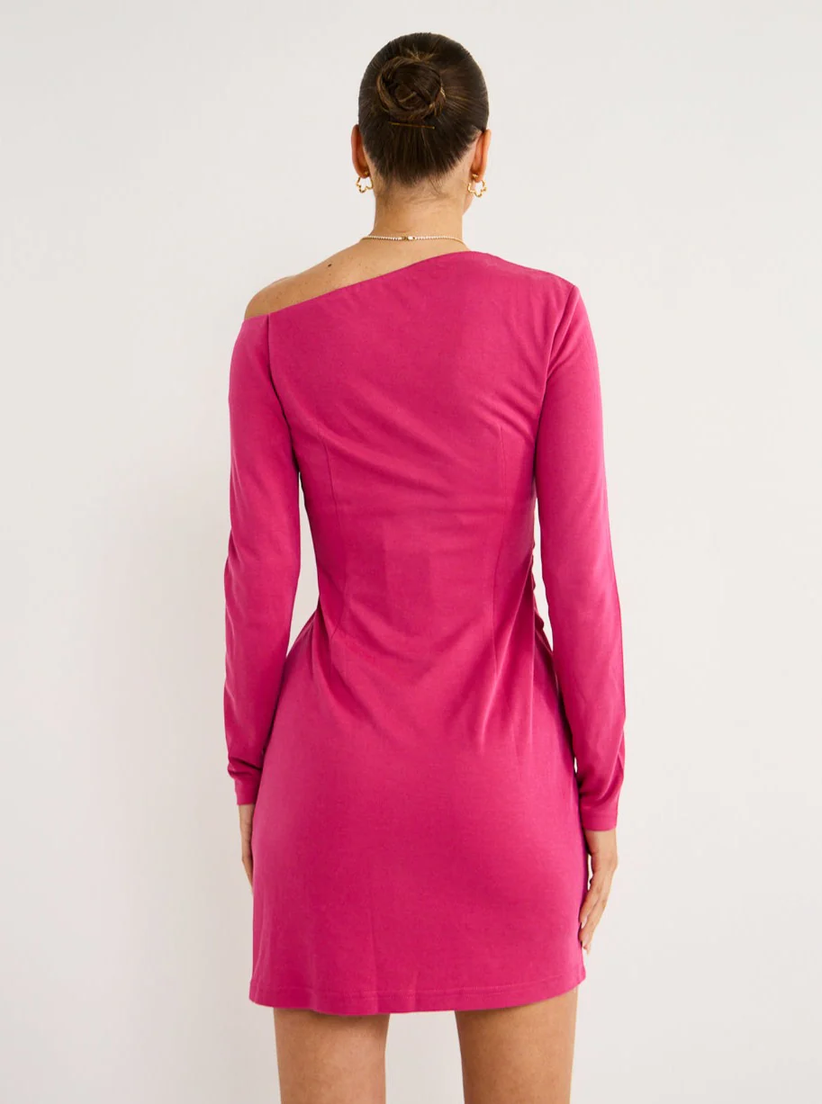 Acler Tompkins Dress in Mulberry - Image 5